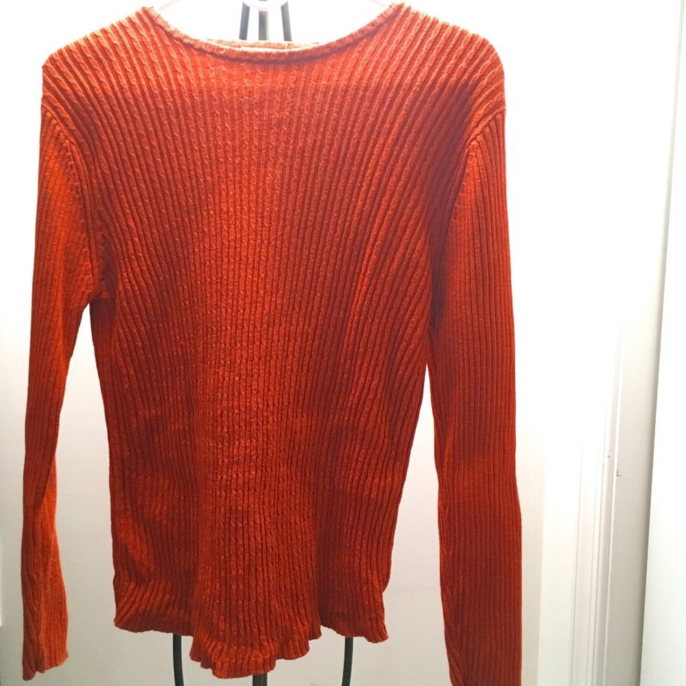 Orange sweater